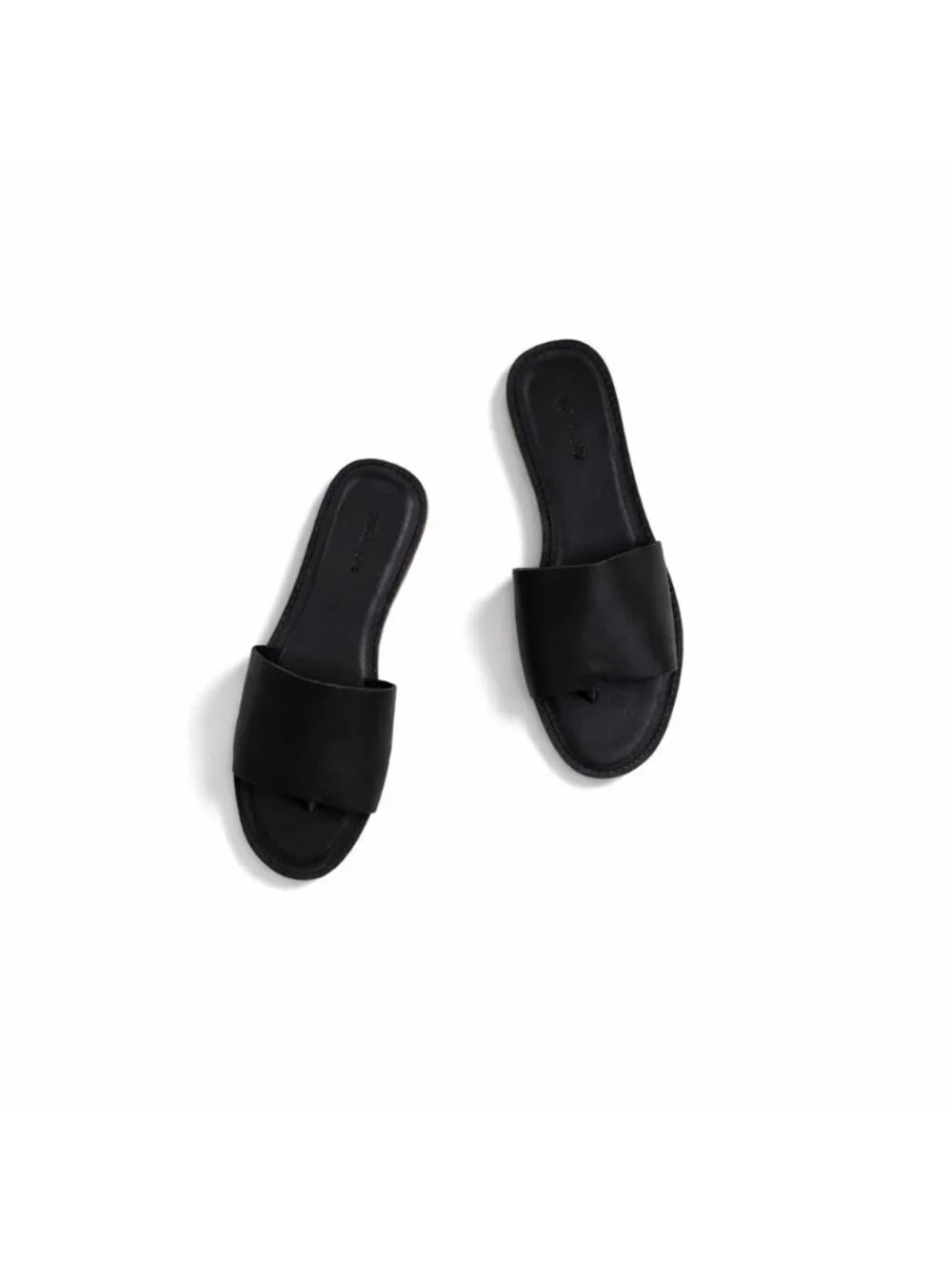 Madewell The Boardwalk Post Slide Sandal Women’s 7M Black Leather Summer - Picture 16 of 16